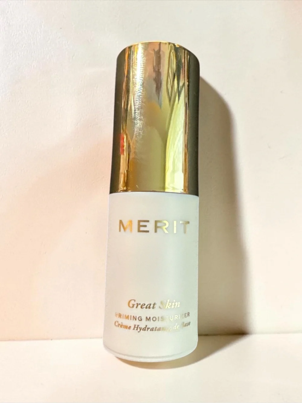 Merit Great Skin Firming Moisturizer - Frosted White Bottle with Gold Cap NWOB