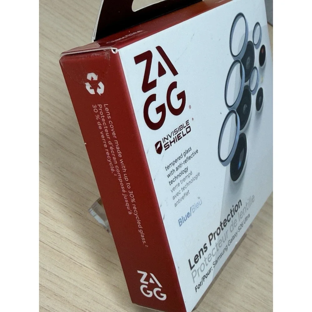 NEW ZAGG Glass Elite Lens Protector ALUMINUM BLUE for Samsung Galaxy S26 Ultra