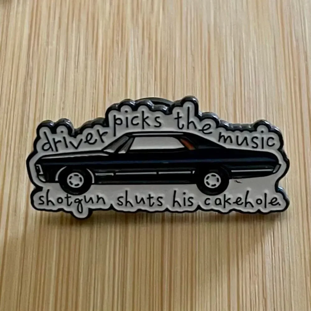 2 Piece Collectible Supernatural 1967 Impala “Baby” Enamel Pins