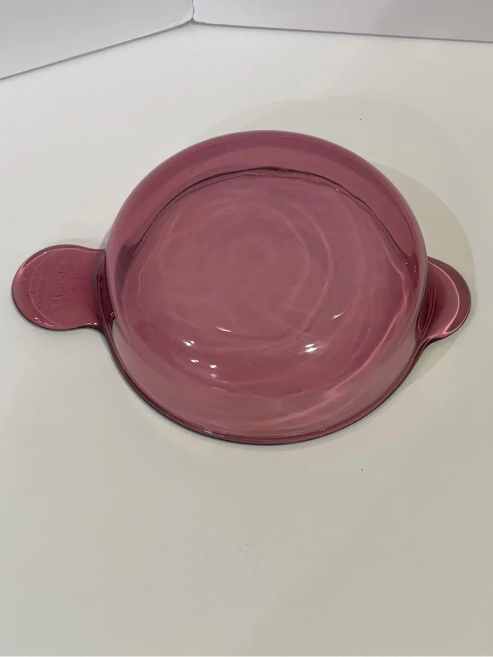 Vintage Corningware Visions Cranberry Grab It V-240-B