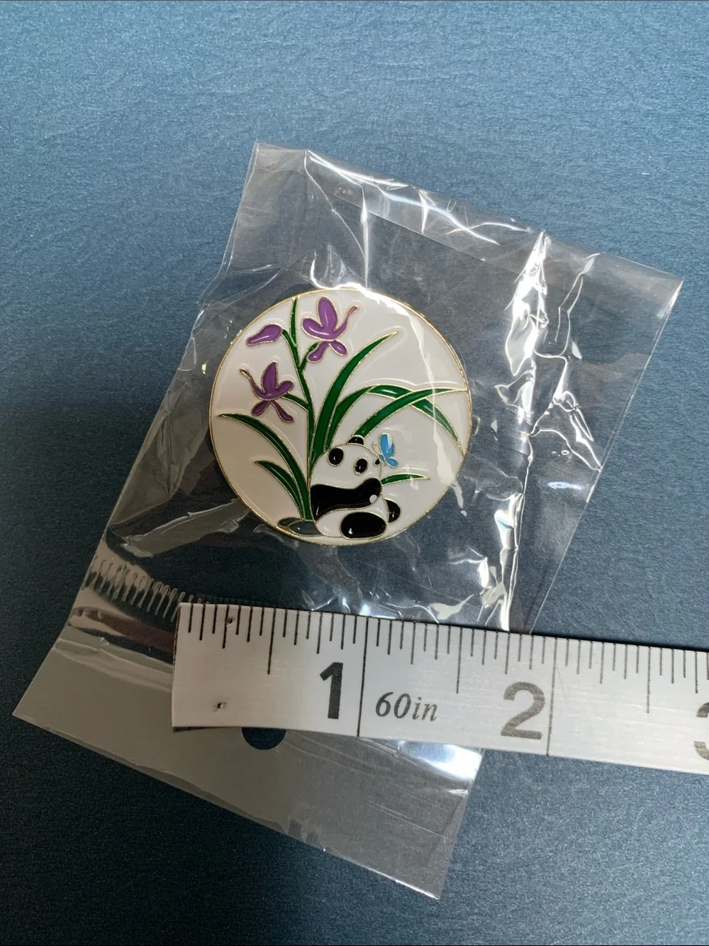 Stylish & Elegant Cute women’s Panda Floral Enamel Brooch.Brand new. Sz:1.5x1.5