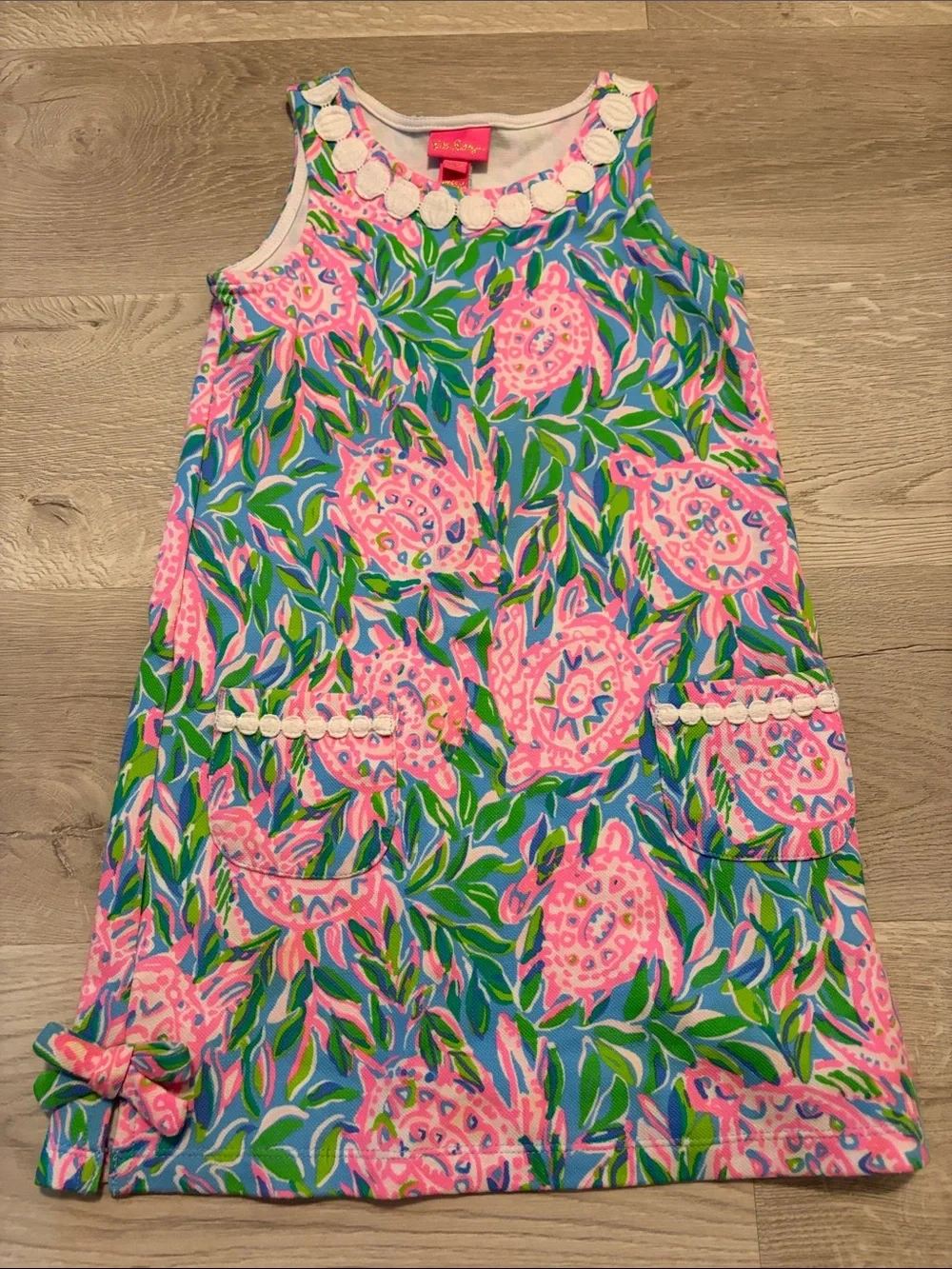 Lilly Pulitzer Pink & Blue Floral Shift Dress