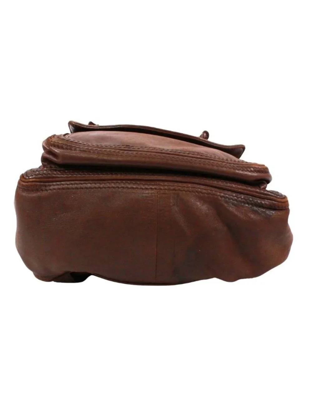 Bottega Veneta Intrecciato Backpack Leather Brown Gold