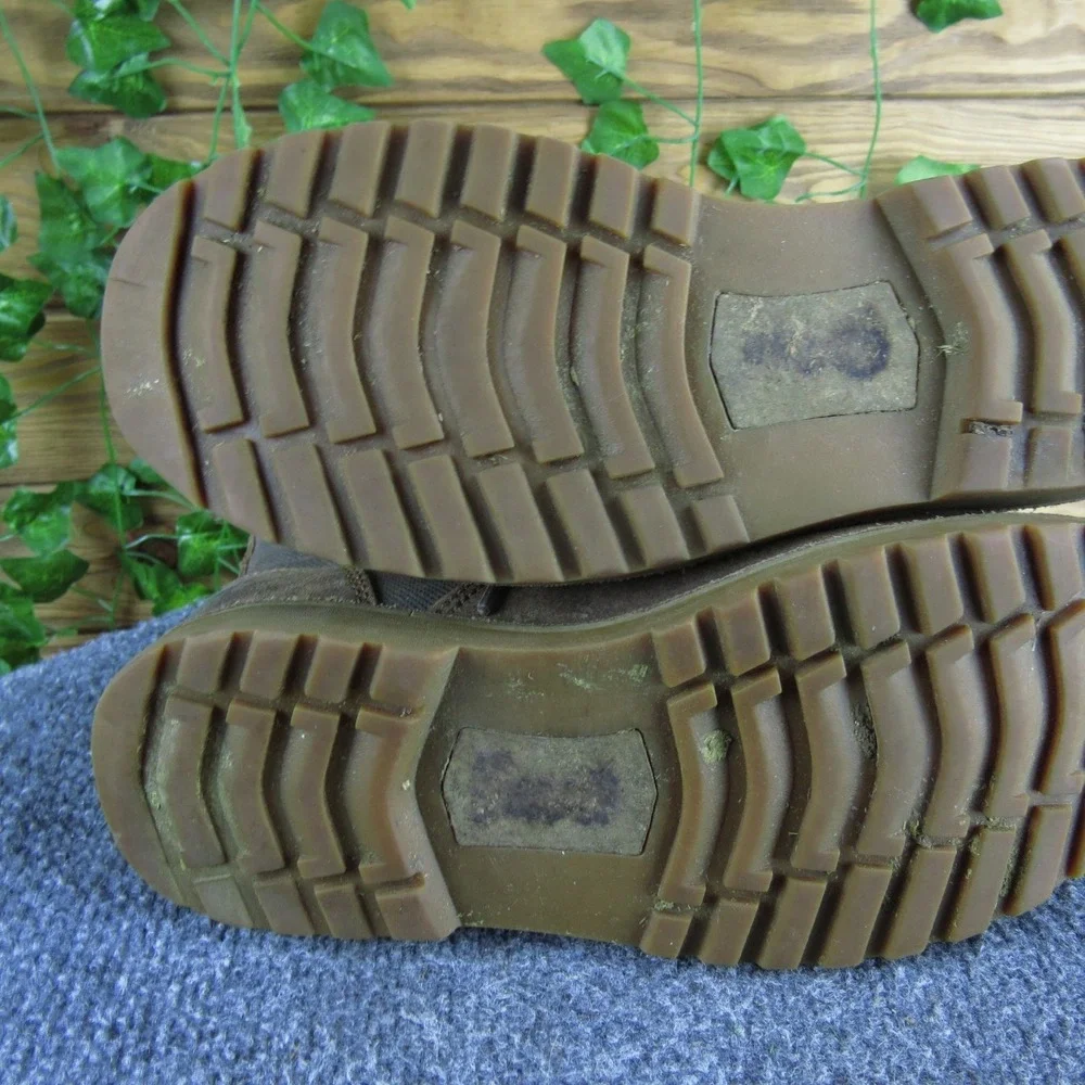 UGG Montgomery Mens 8 Brown Nubuck Suede Canvas Lace-Up Ankle Utility‎ Boots