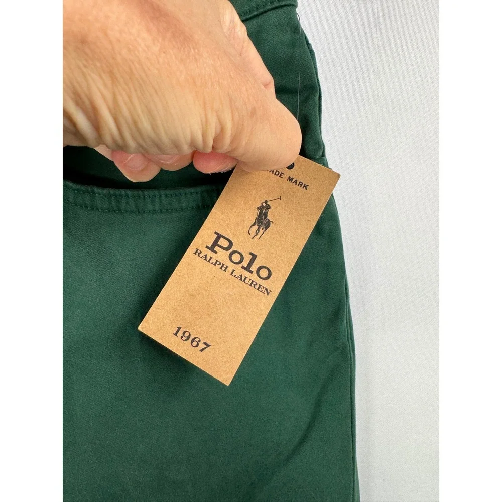 Polo Ralph Lauren Varick Slim Straight sz 32x32 Green Stretch preppy academia