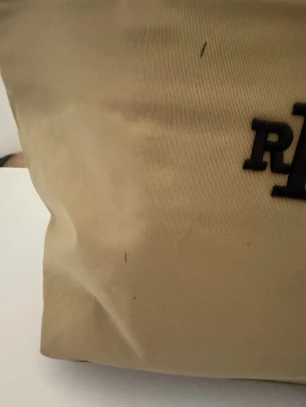 Lauren Ralph Lauren Beige Canvas Tote
