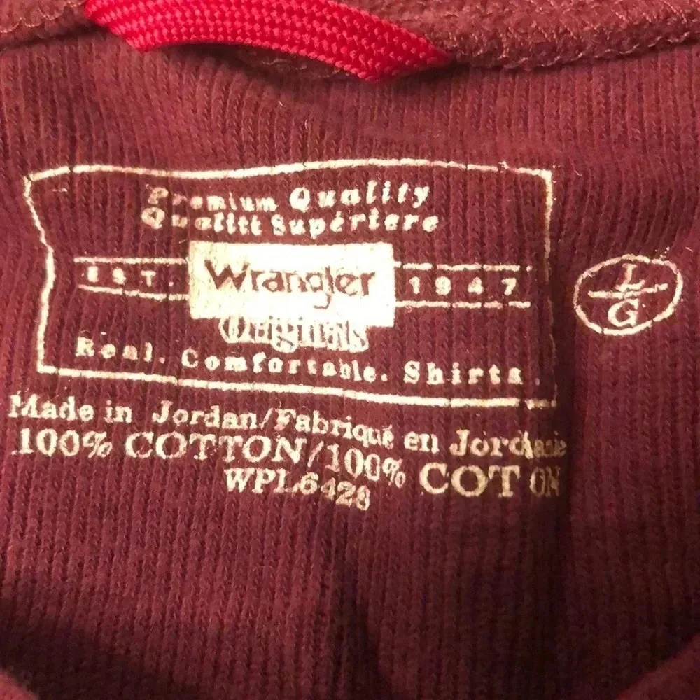 Wrangler 100% cotton