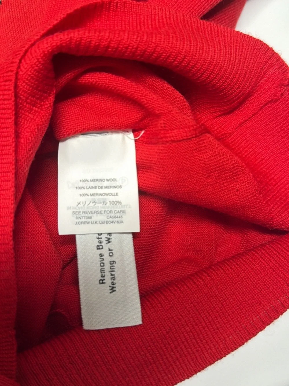 J. Crew bright red