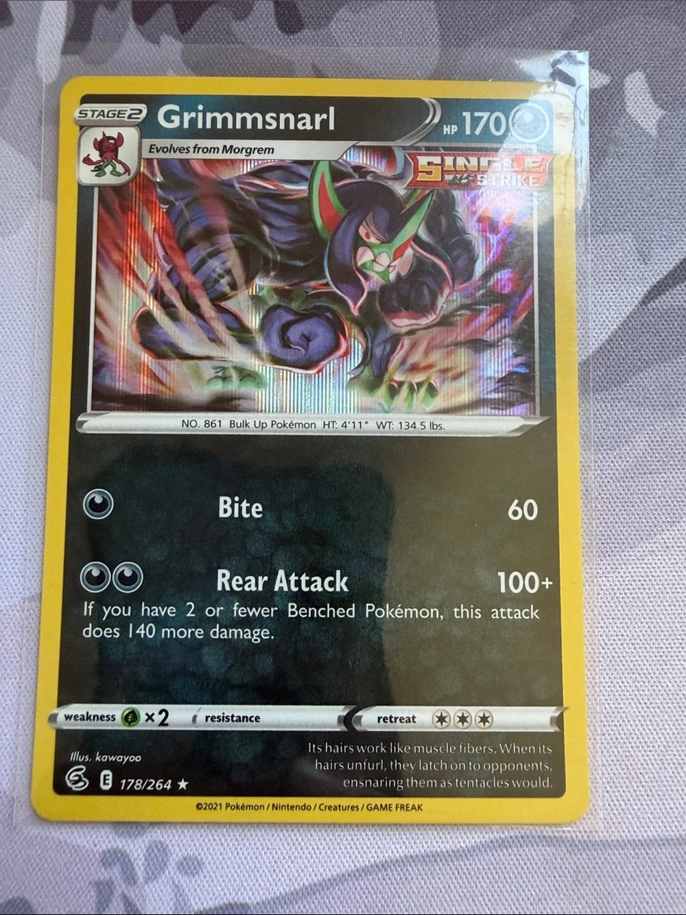 Grimmsnarl Holo Pokémon Card Mini Lot | 2 Holo Cards ✨5/$25✨