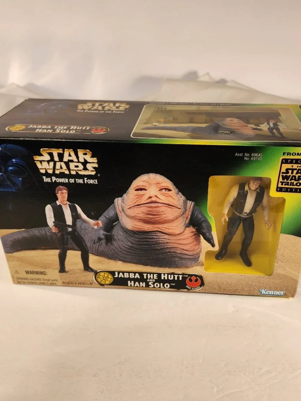 NEW IN BOX  STAR WARS Jabba the Hut and Han Solo action figure set