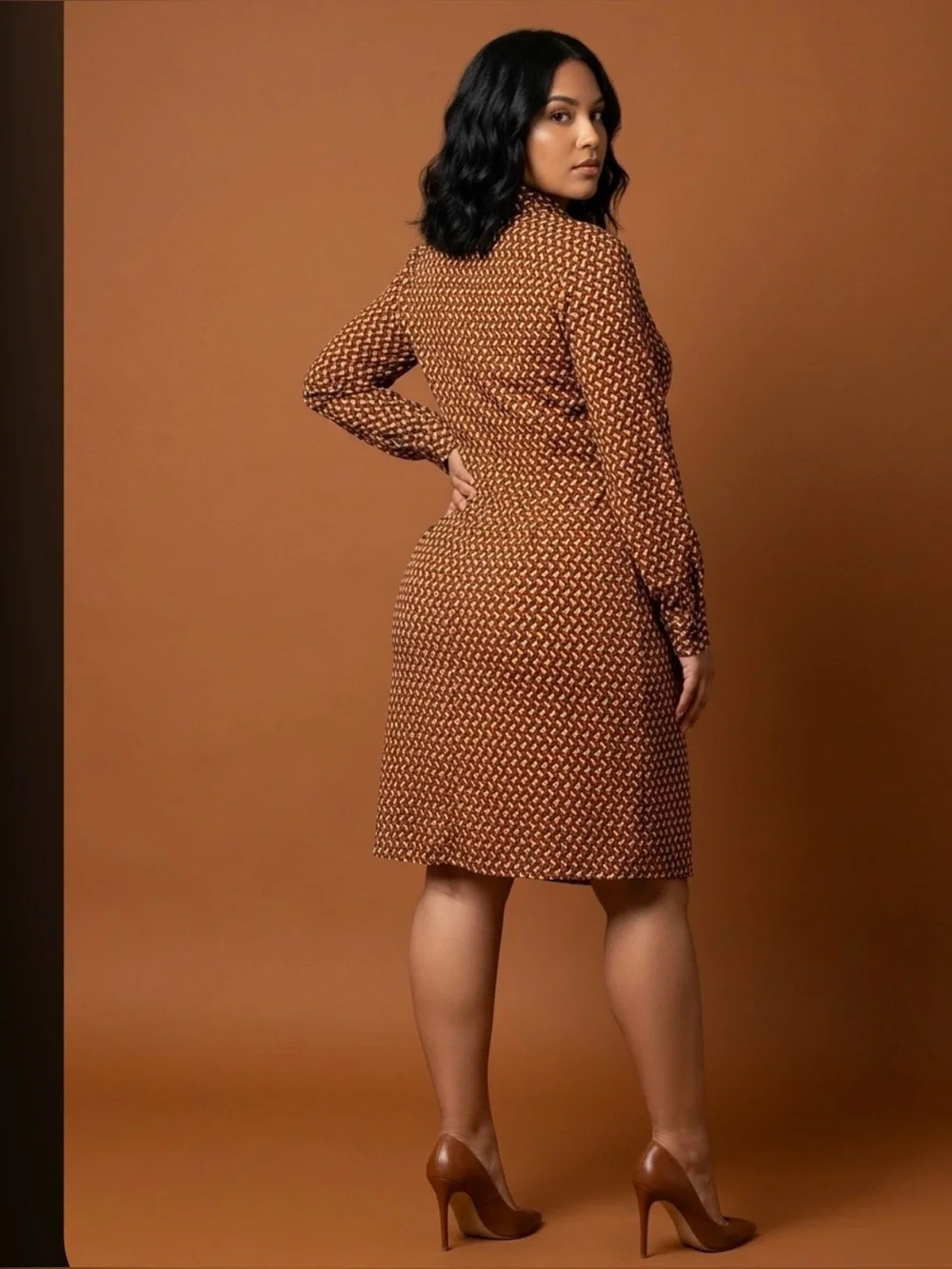 Michael Kors Button Down Tie Dress