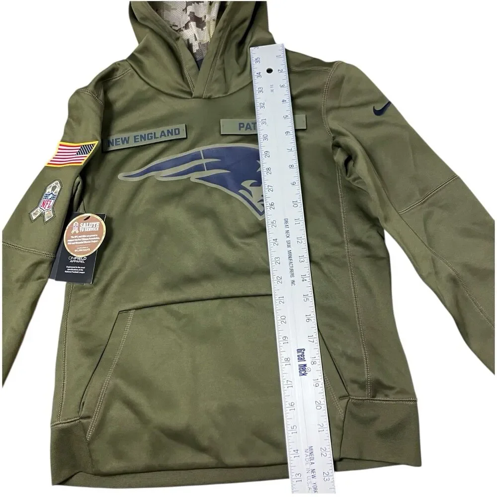 Nike New England Patriots‎ Salute to Service Green USA Football Hoodie