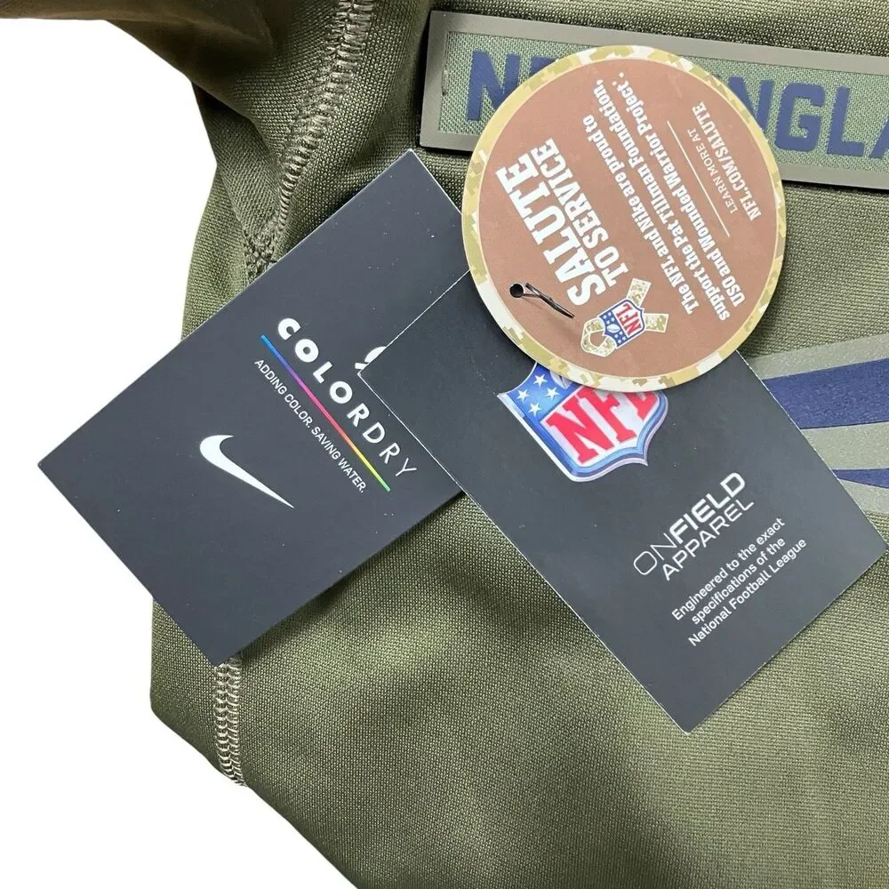 Nike New England Patriots‎ Salute to Service Green USA Football Hoodie