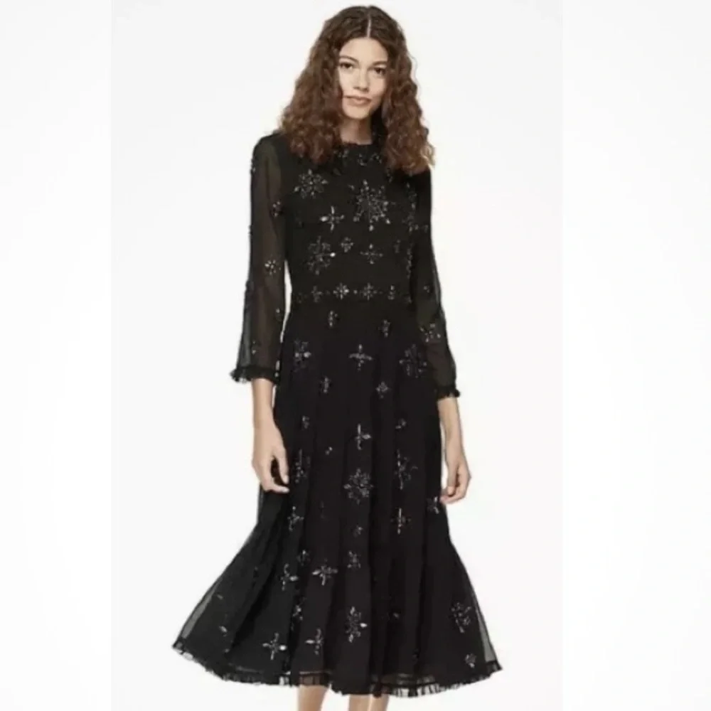 NWT Kate Spade Madison Ave Jeweled Embellished Stellie Dress  NJMU8329 $1498