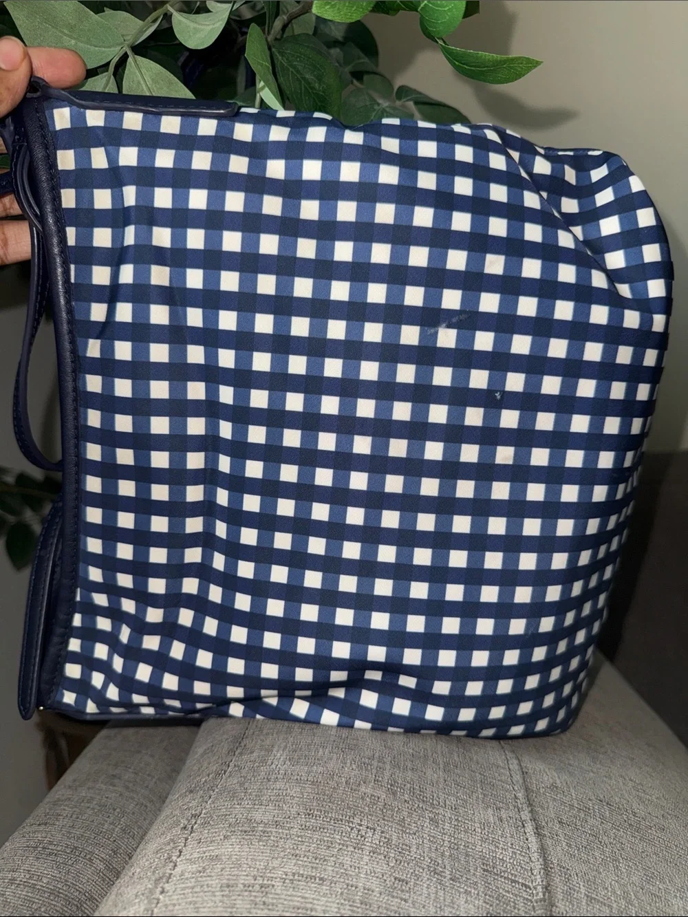 Tory Burch zipper gingham