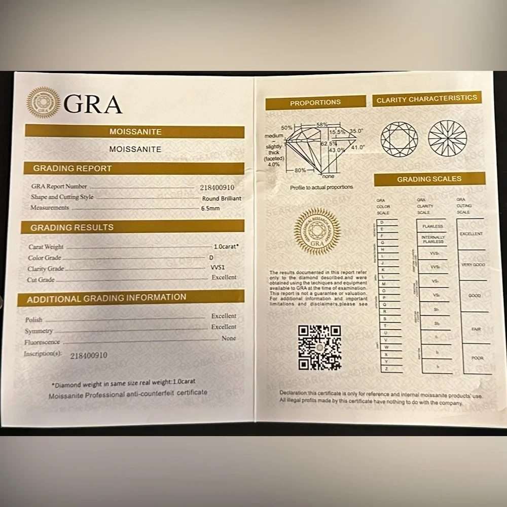 GRA #gra moissanite