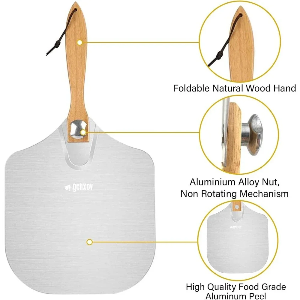 Aluminum Pizza Peel Set 12