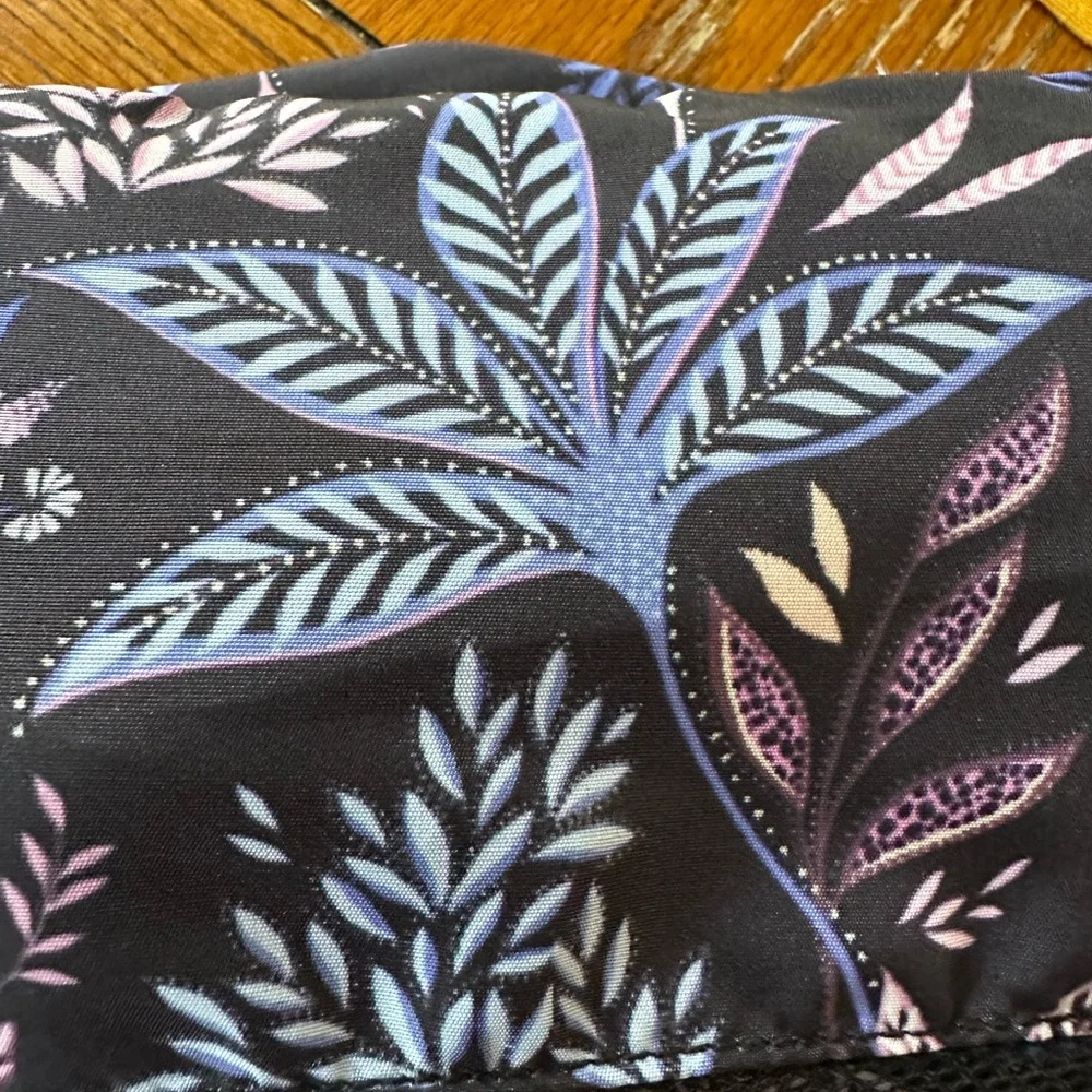 NWOT Sara Miller London Packing Cube 4 Piece Set - Black Botanic Pattern