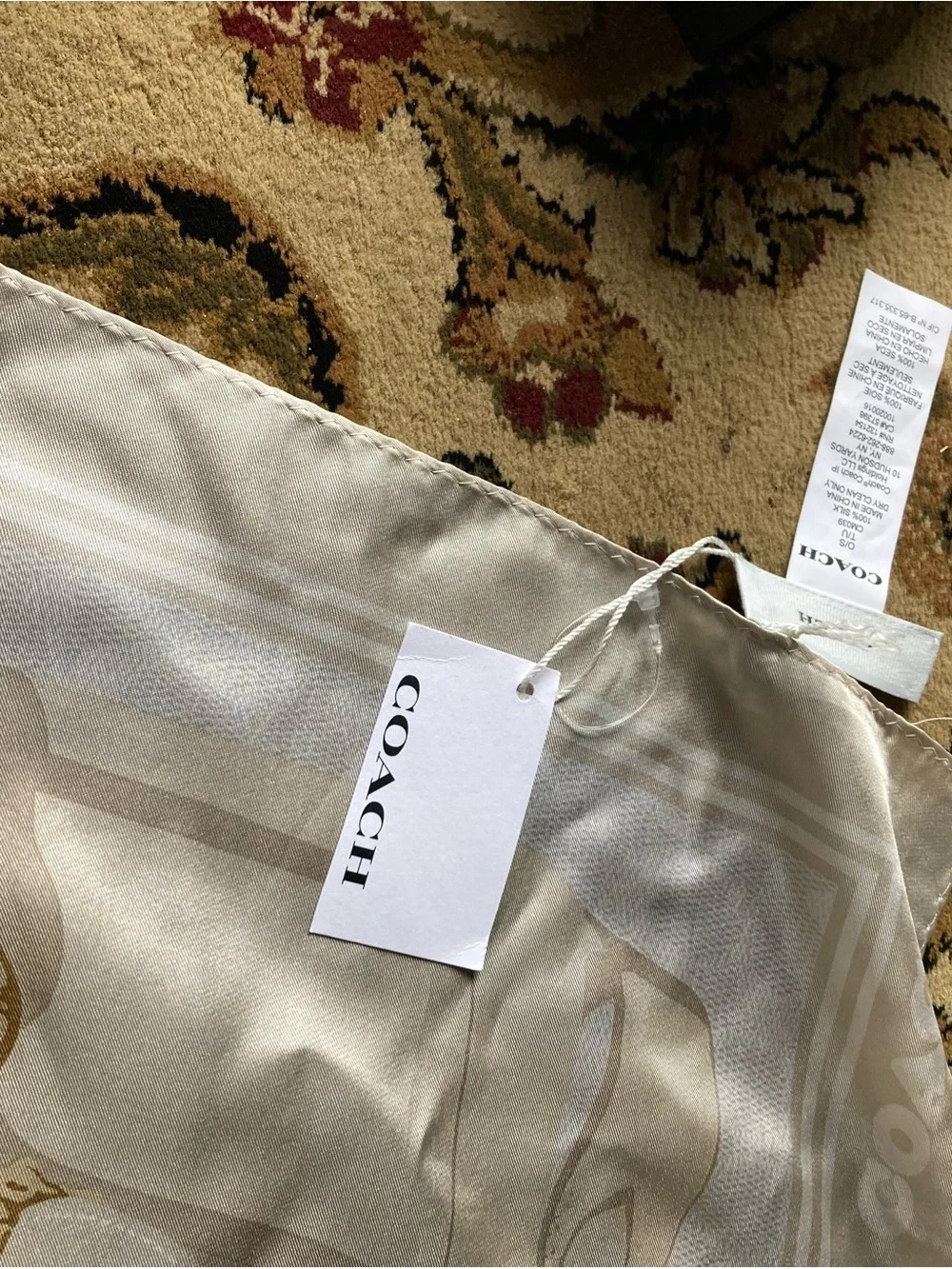Coach silk scarf