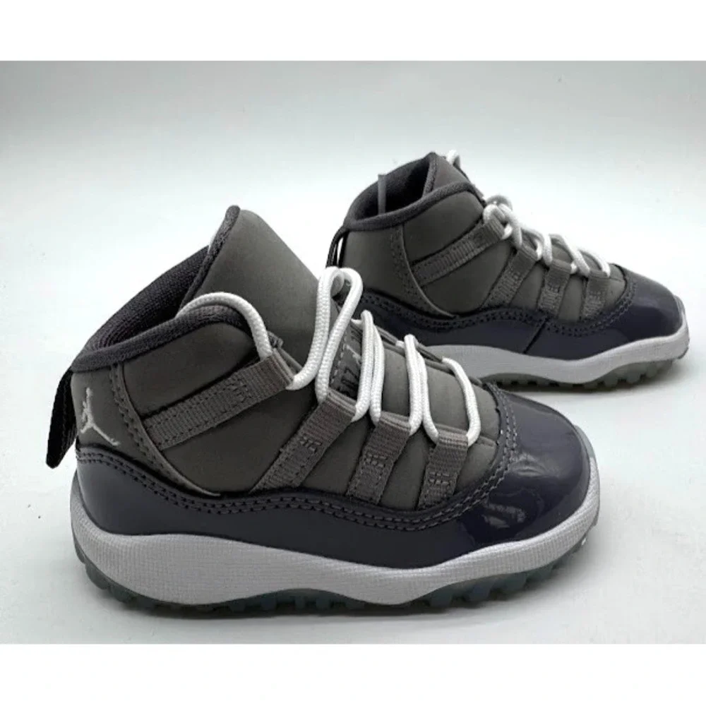 Nike Air Jordan 11 Retro Little Flex TD Cool Grey White 378040-005 Toddler 5C