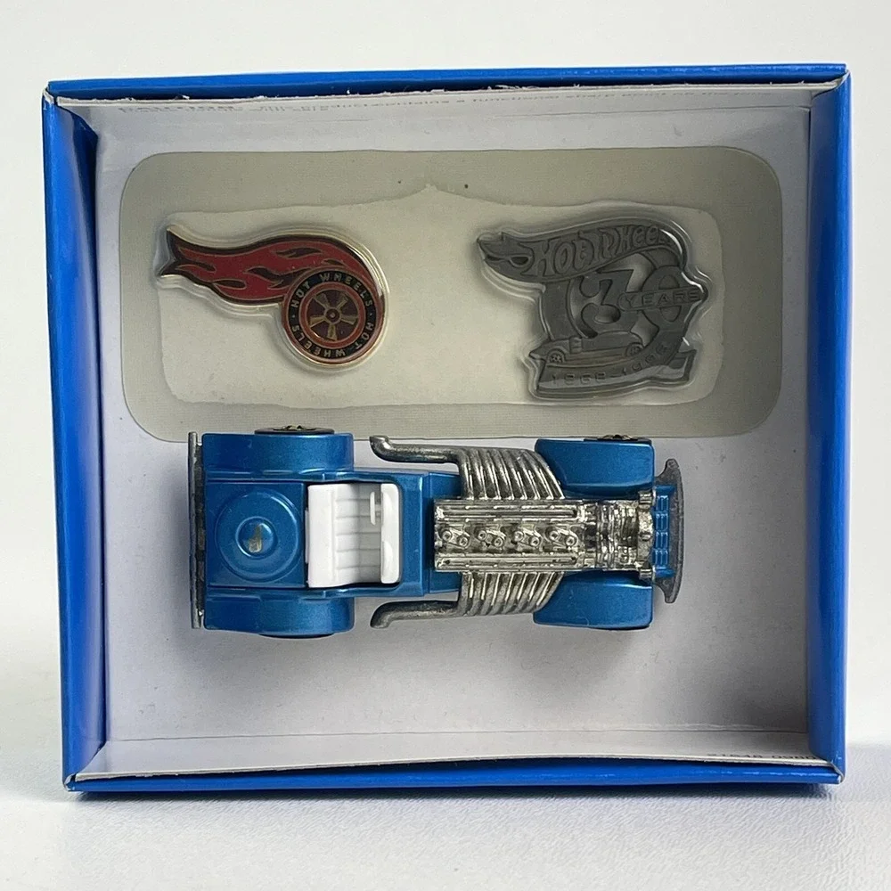 KB Toys Hot Wheels 30th Anniversary Special Edition Hot Rod Series 1 Blue