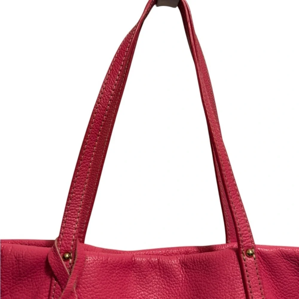 CYNTHIA ROWLEY Stylish Pink, White, and Black Tote Bag