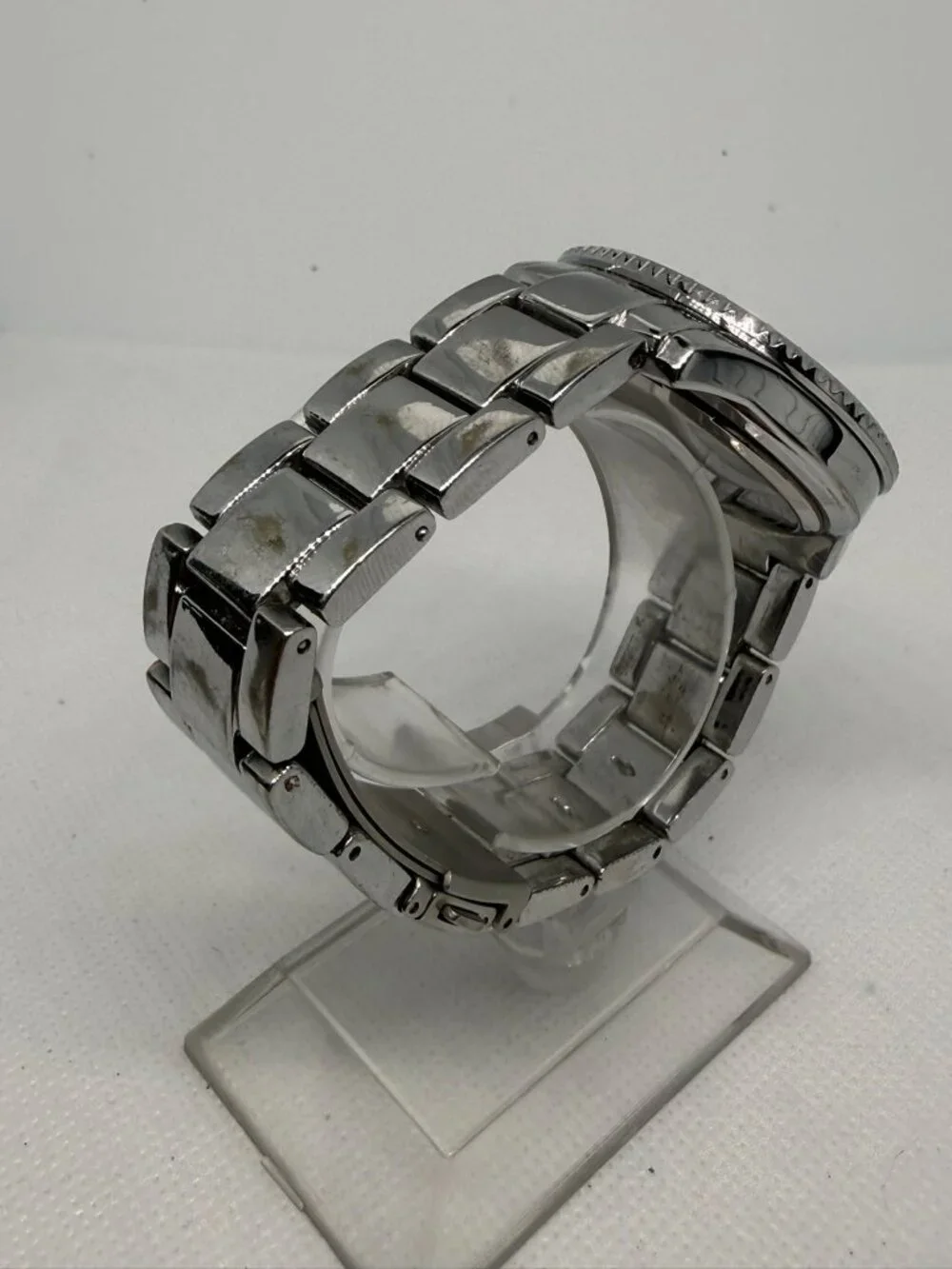 Relic Fossil Sophia Ladies Silver Stainless Steel Crystal Bezel Watch ZR15739