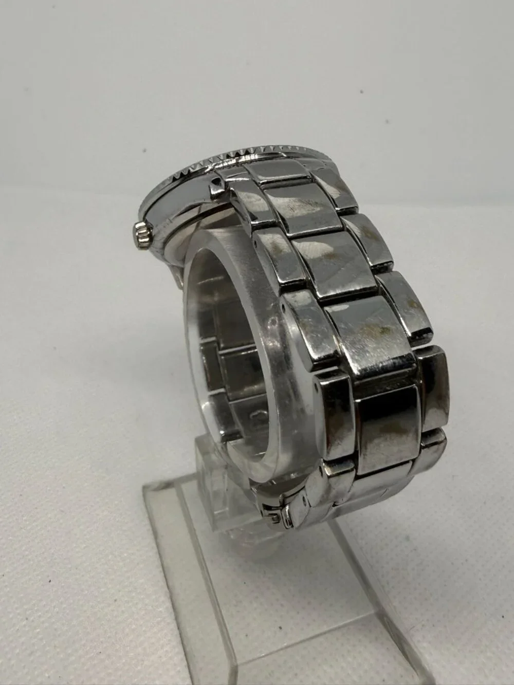 Relic Fossil Sophia Ladies Silver Stainless Steel Crystal Bezel Watch ZR15739