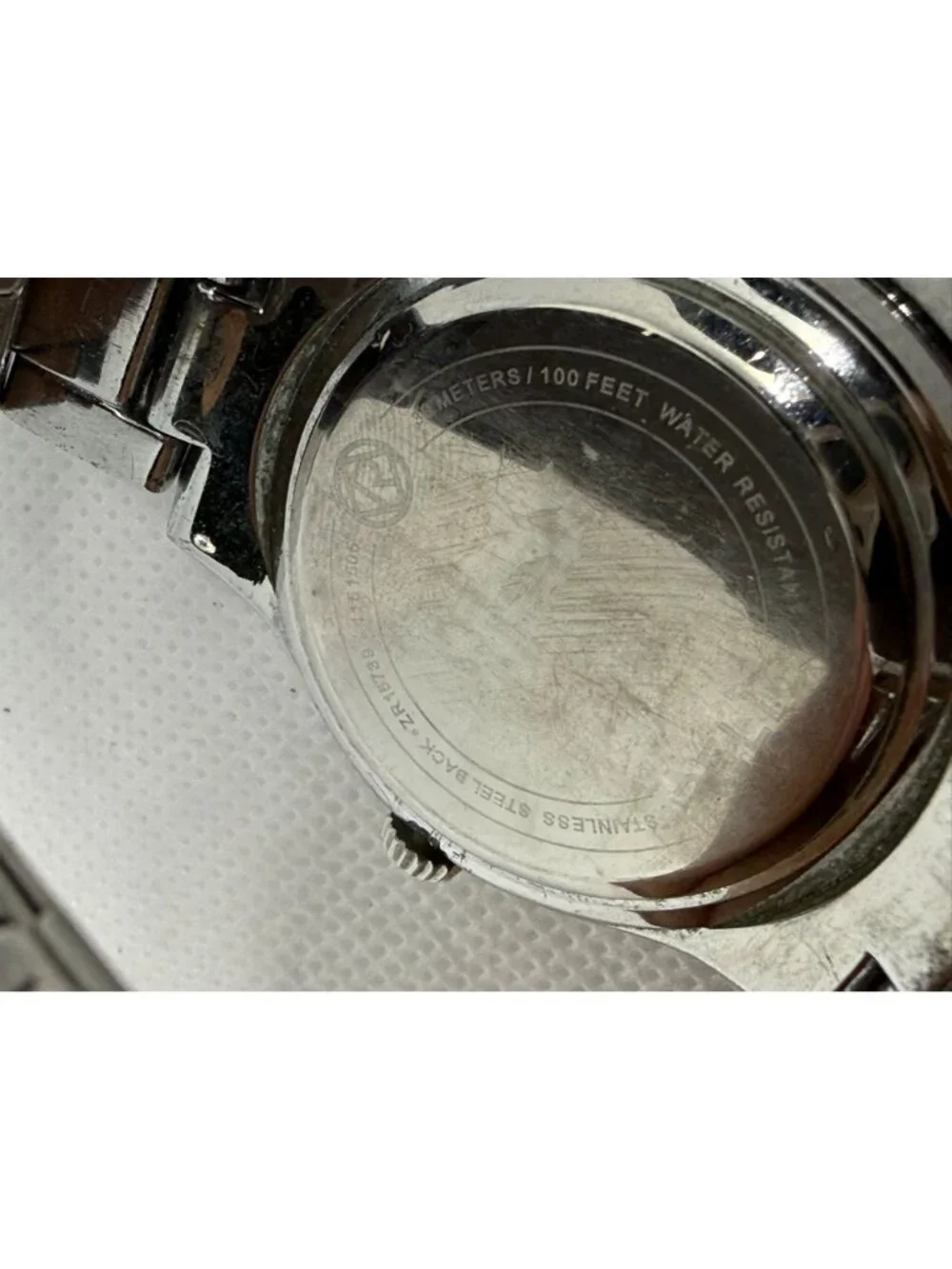 Relic Fossil Sophia Ladies Silver Stainless Steel Crystal Bezel Watch ZR15739