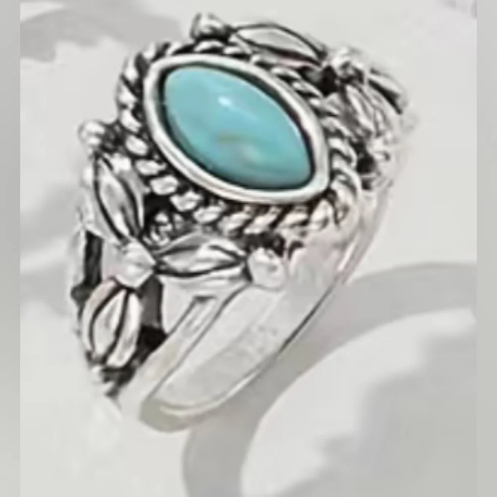 New Vintage Style Hollow Out Finger Ring Exaggerated Boho Style, T1B7H