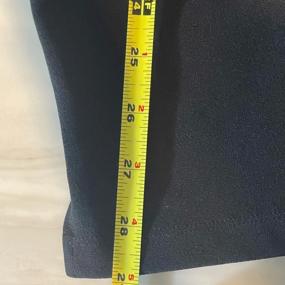Michael Kors Black Tapered Pants Size L Elastic Waist 28” Inseam Career