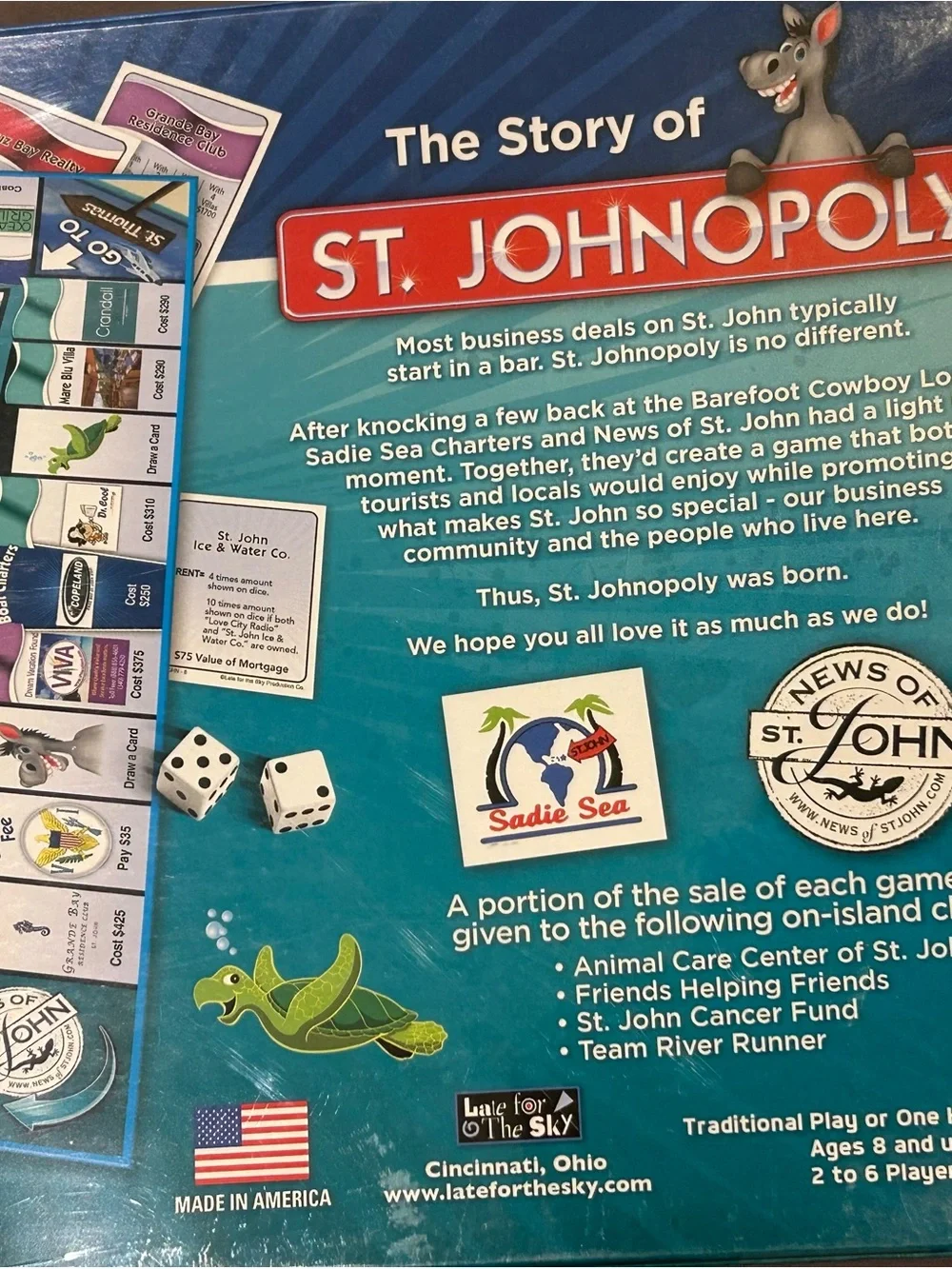4th Edition St. Johnopoly board game island of St. John, U.S. Virgin Islands NEW