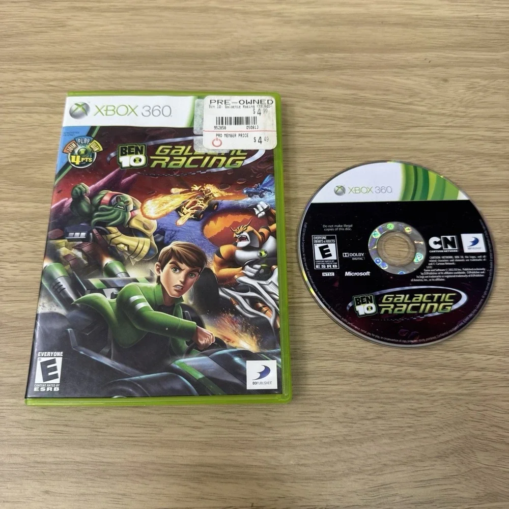 Ben 10: Galactic‎ Racing Xbox 360 Video Game Microsoft Tested Working No Manual