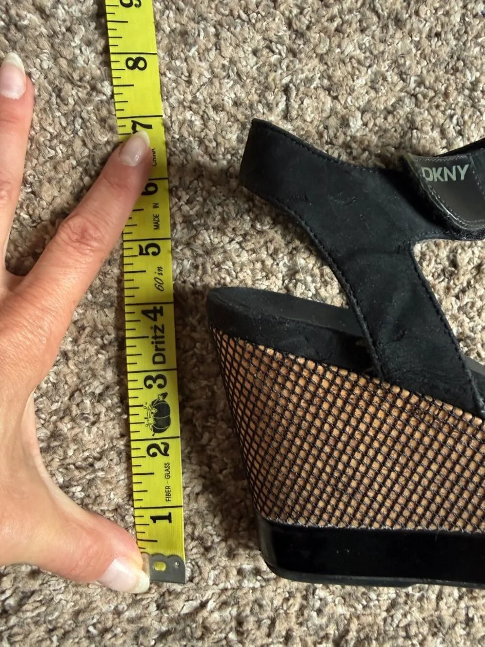 Dkny black wedge