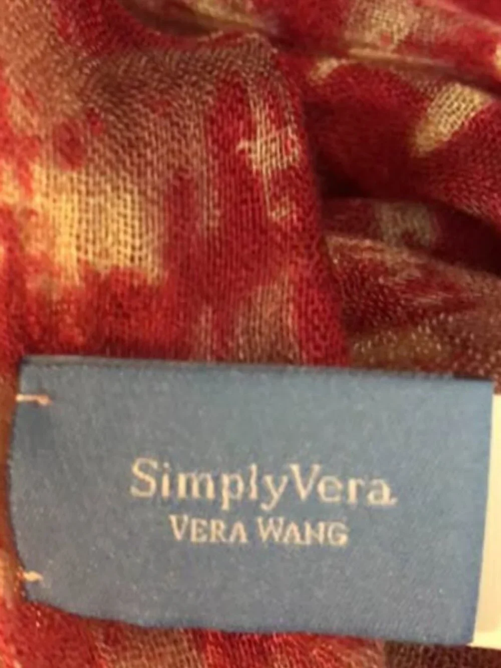 Vera Wang red cream