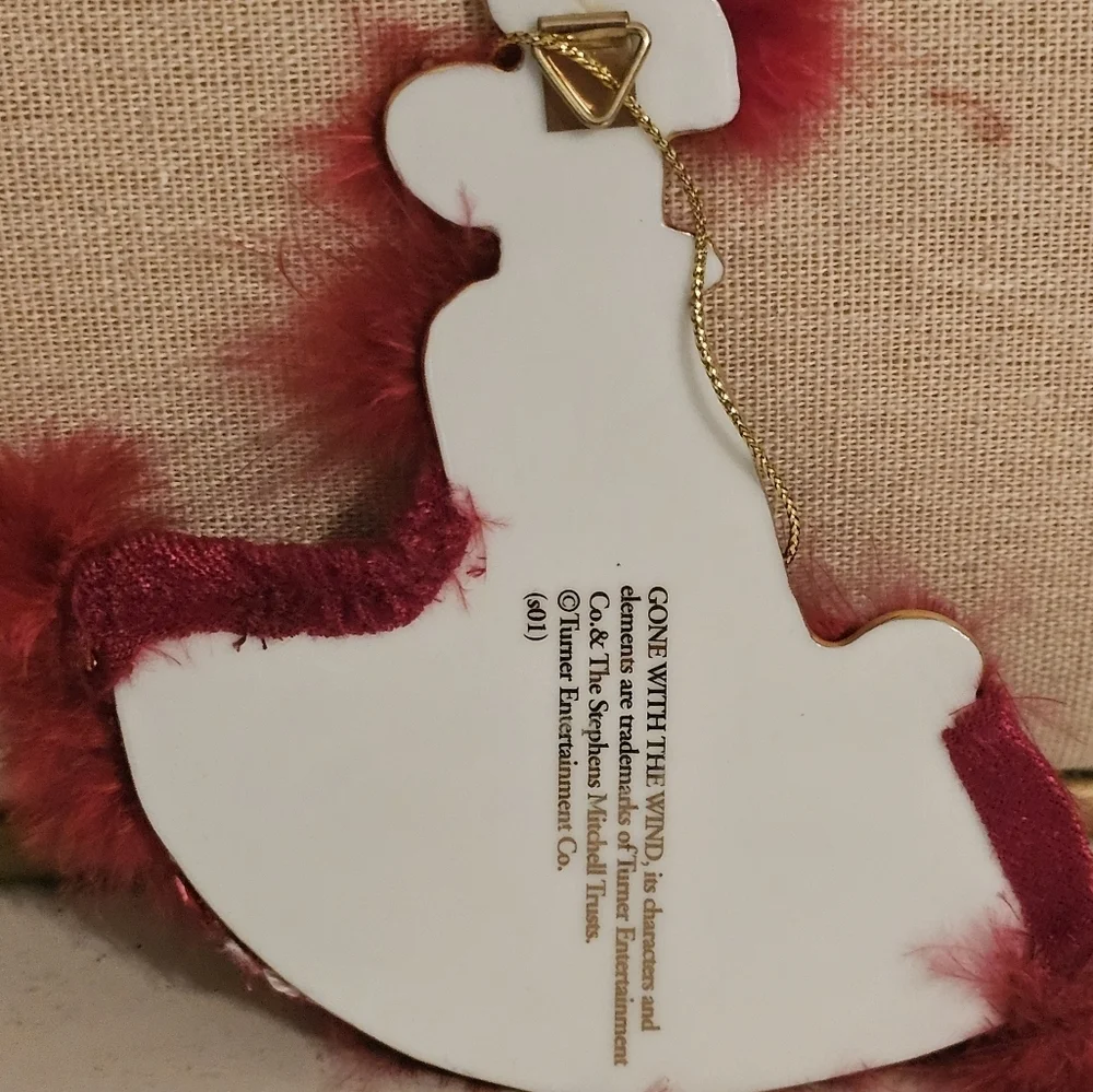 The Bradford Exchange Red Feathered Lady Christmas Ornament