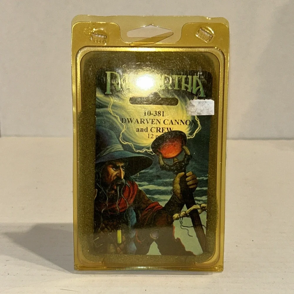 Ral Partha 10-381 Dwarven Cannon & Crew (Engines of War) Dwarf Artillery Gun‎ A1
