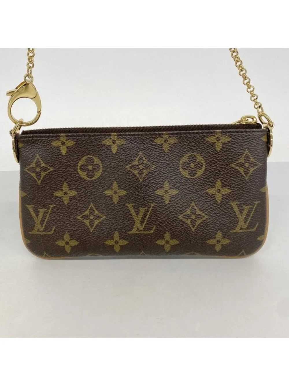 Louis Vuitton Pouch Monogram Pochette Mila MM Brown