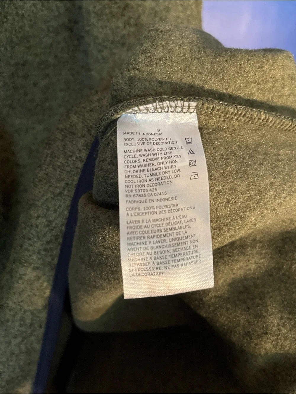 Nautica Men's Olive Green , Gray Half-Zip Sweater