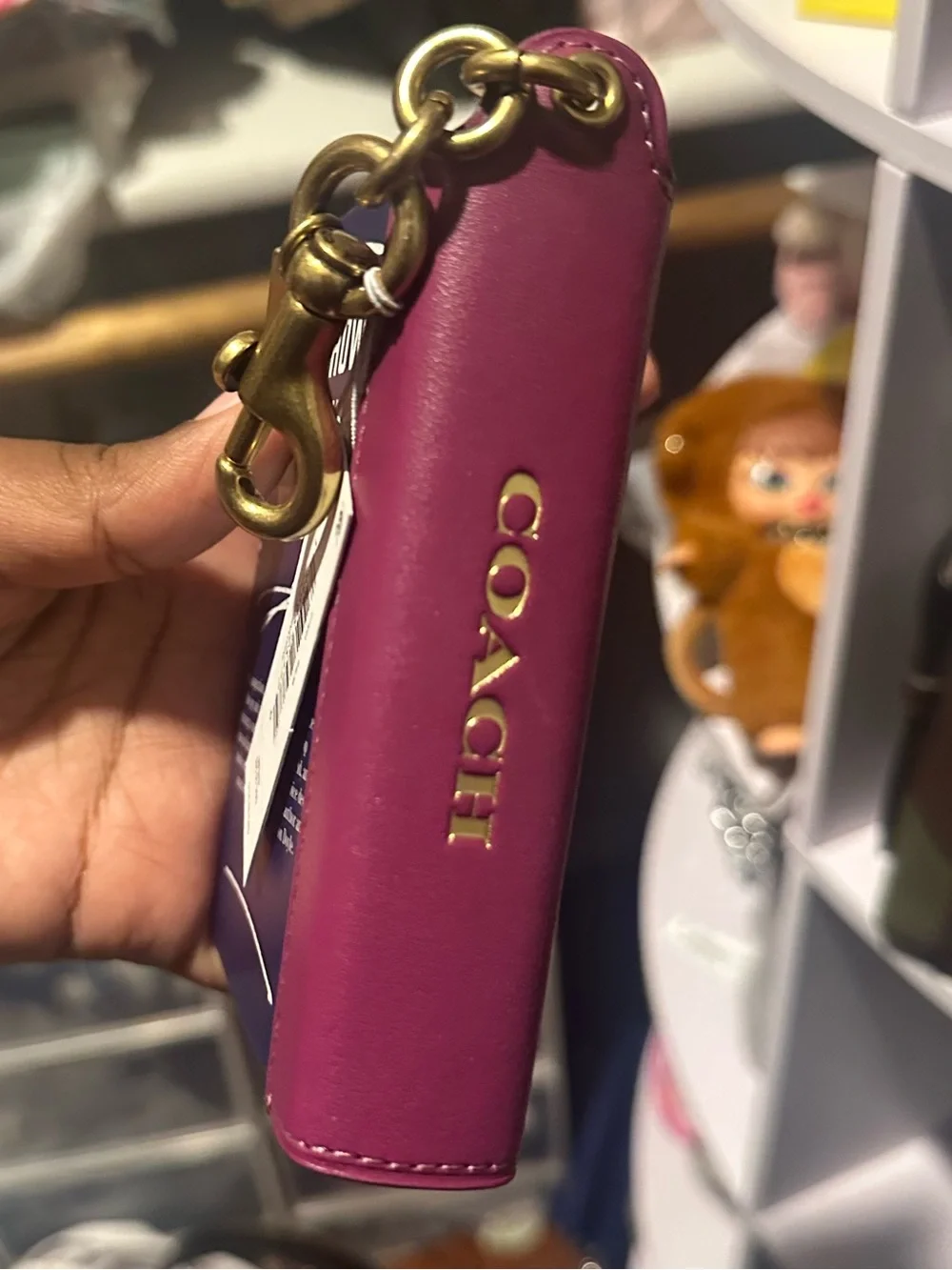 Coach cover front purple