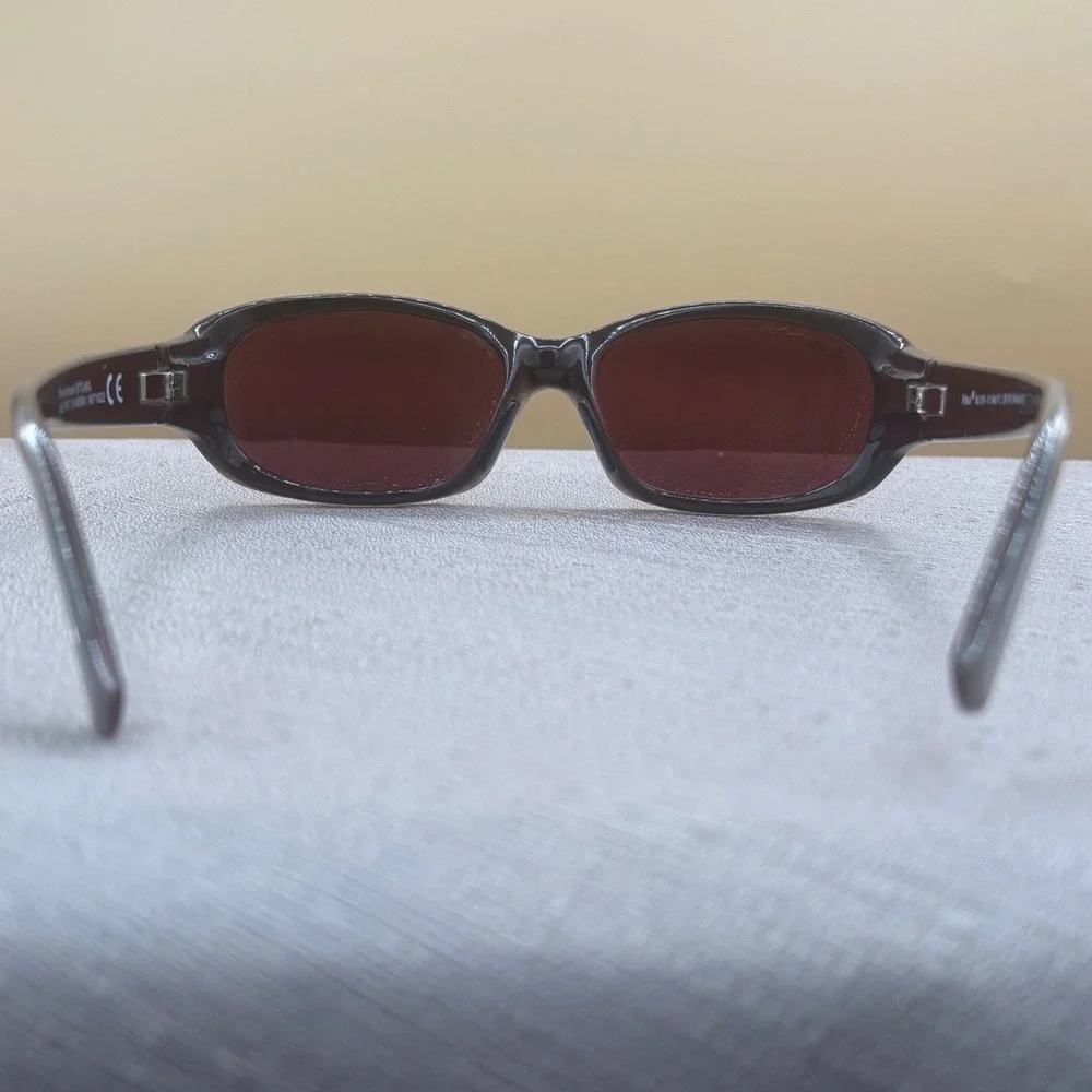 Maui Jim MJ 219-01 Brown Gradient Rectangular Polarized Sunglasses Made in Italy