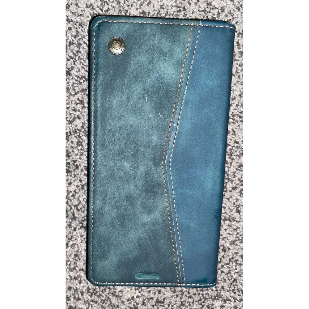 Samsung Galaxy S20 FE Wallet Case QLTYPRI Leather Flip Folio Detachable Teal