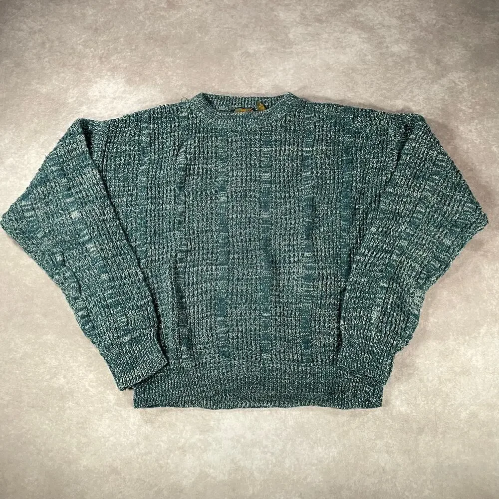 80’s Saturday Green Cozy Knit Sweater