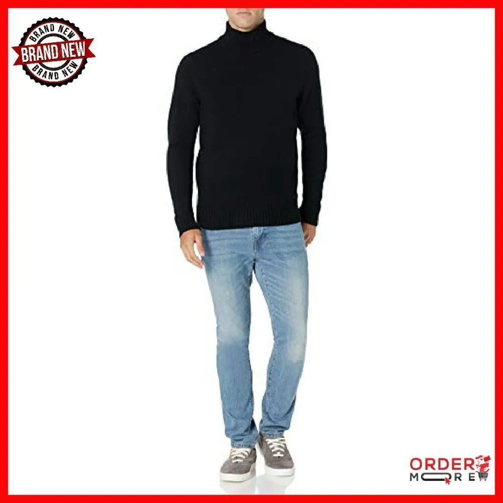 Men's Soft Touch Turtleneck Sweater, Regular Fit, Cotton Blend