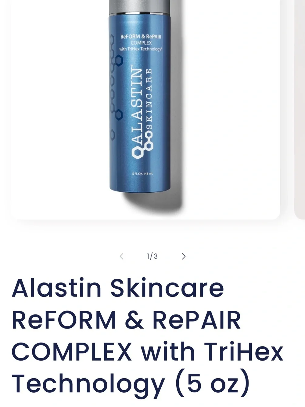 Alastin reform repair