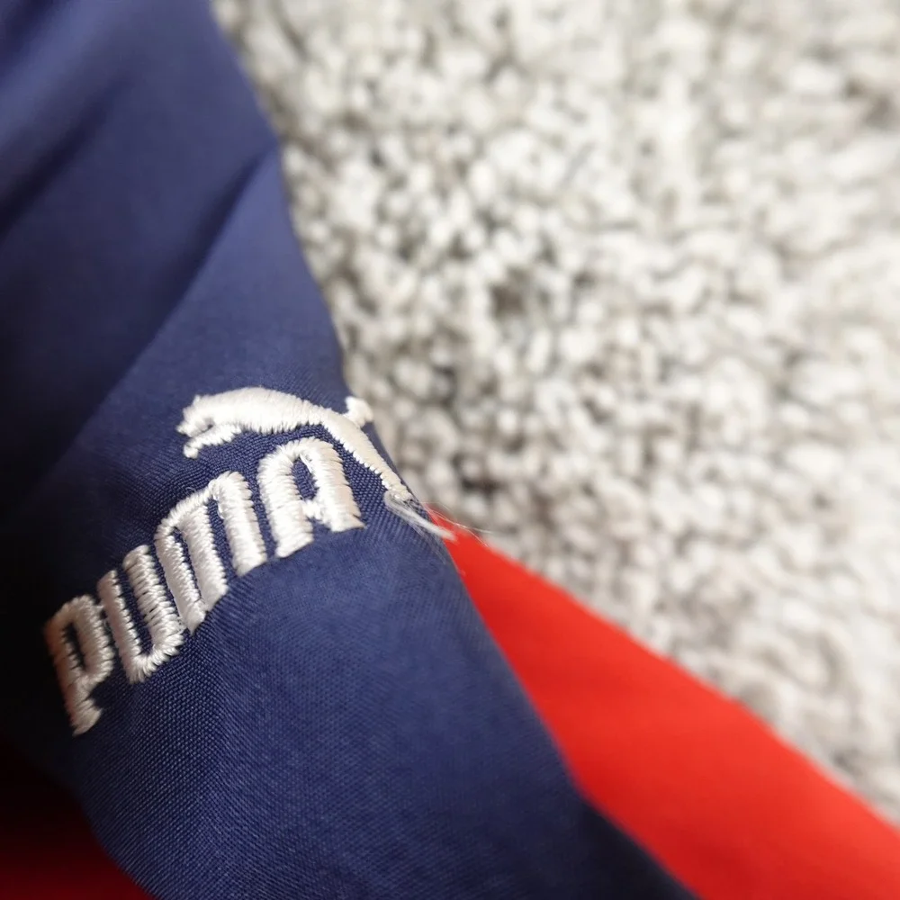 VTG‎ St Louis Cardinals Boys L 14-16 Puma Red Blue Baseball Jacket Pullover 90s