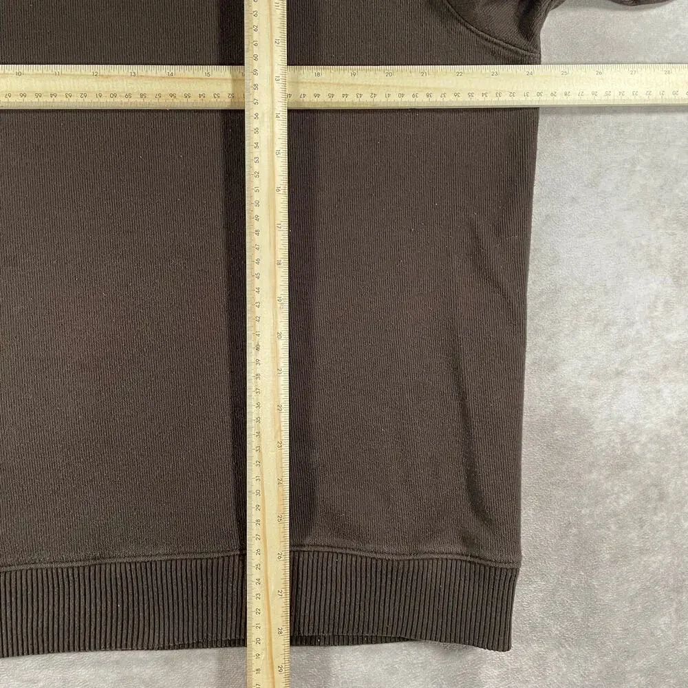 Vintage Perry Ellis Brown Faded Soft Quarter Zip Sweater XL