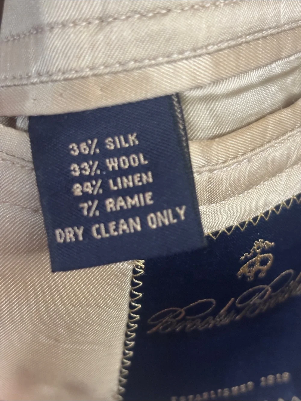Brooks Brothers pockets sewn have