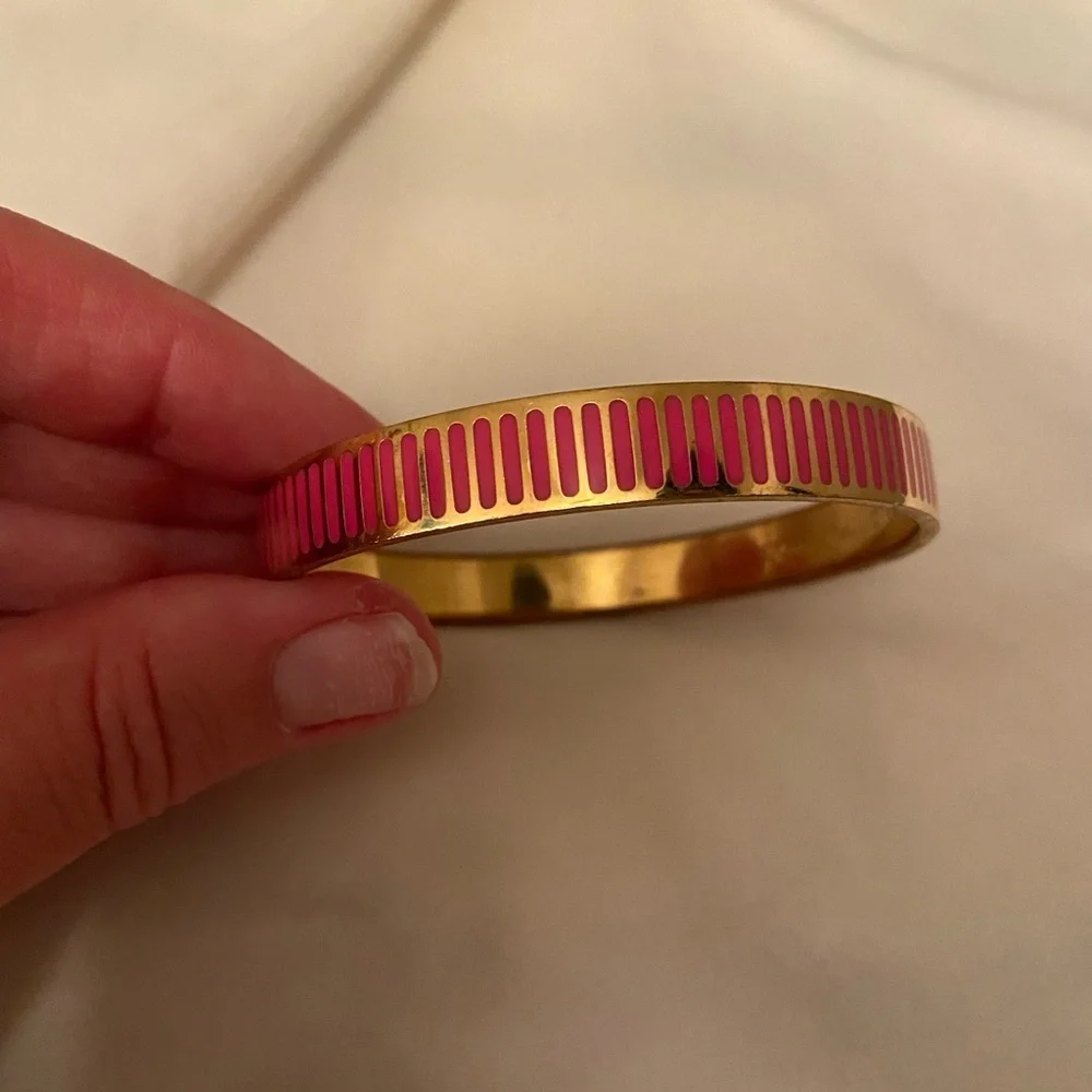 Kate spade come full circle pink and gold bracelet