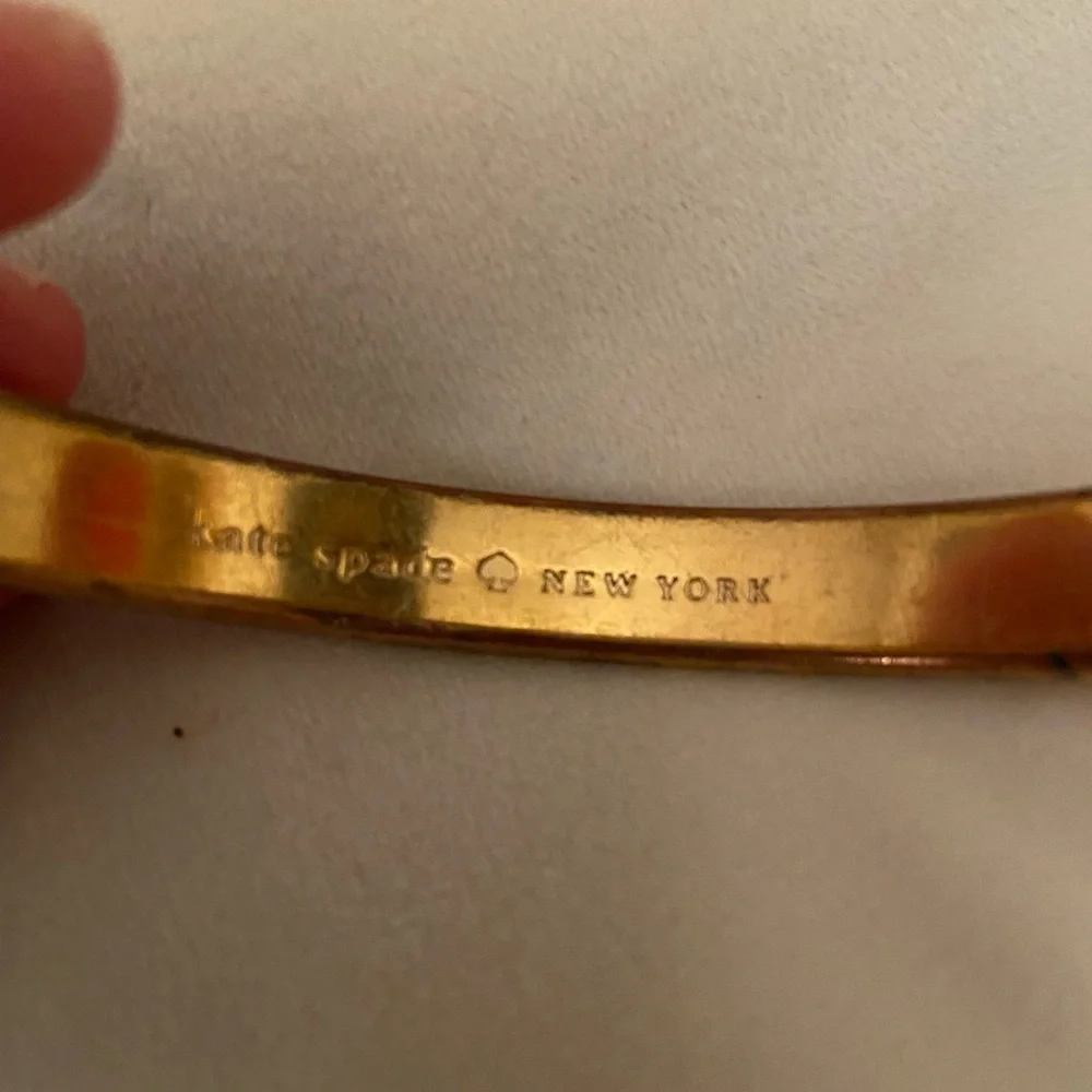 Kate spade come full circle pink and gold bracelet
